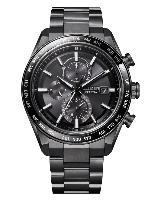 Citizen AT8294-59E Attesa Super Titanium Atomic Timekeeping Black
