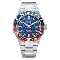 Citizen NB6030-69L Series8 880 GMT Blue Textured Dial Automatic