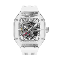Tsar Bomba TB8223 All-Sapphire Crystal Revolution White Automatic