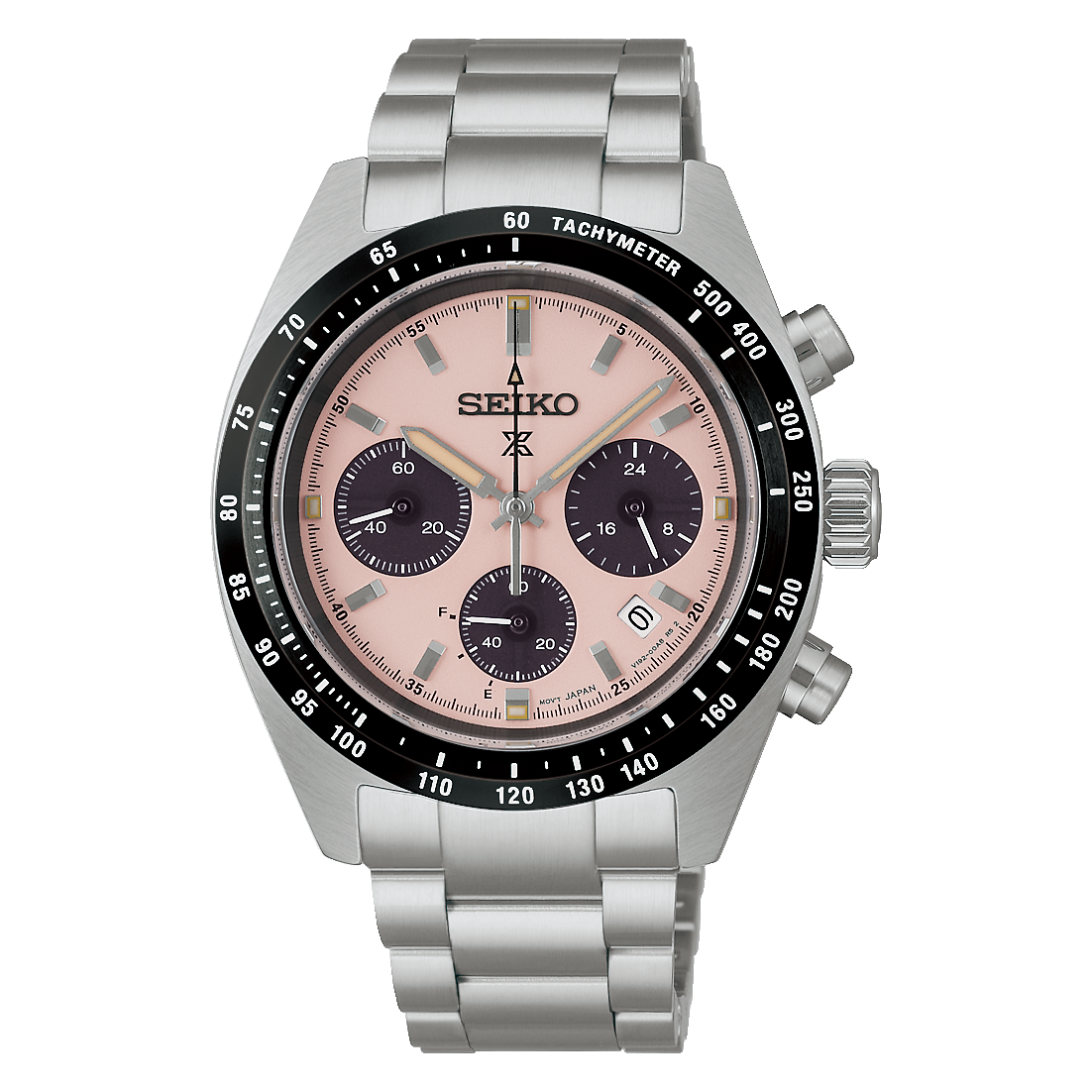 Seiko Prospex SSC963 Solar Speedtimer Chronograph Salmon Pink Dial