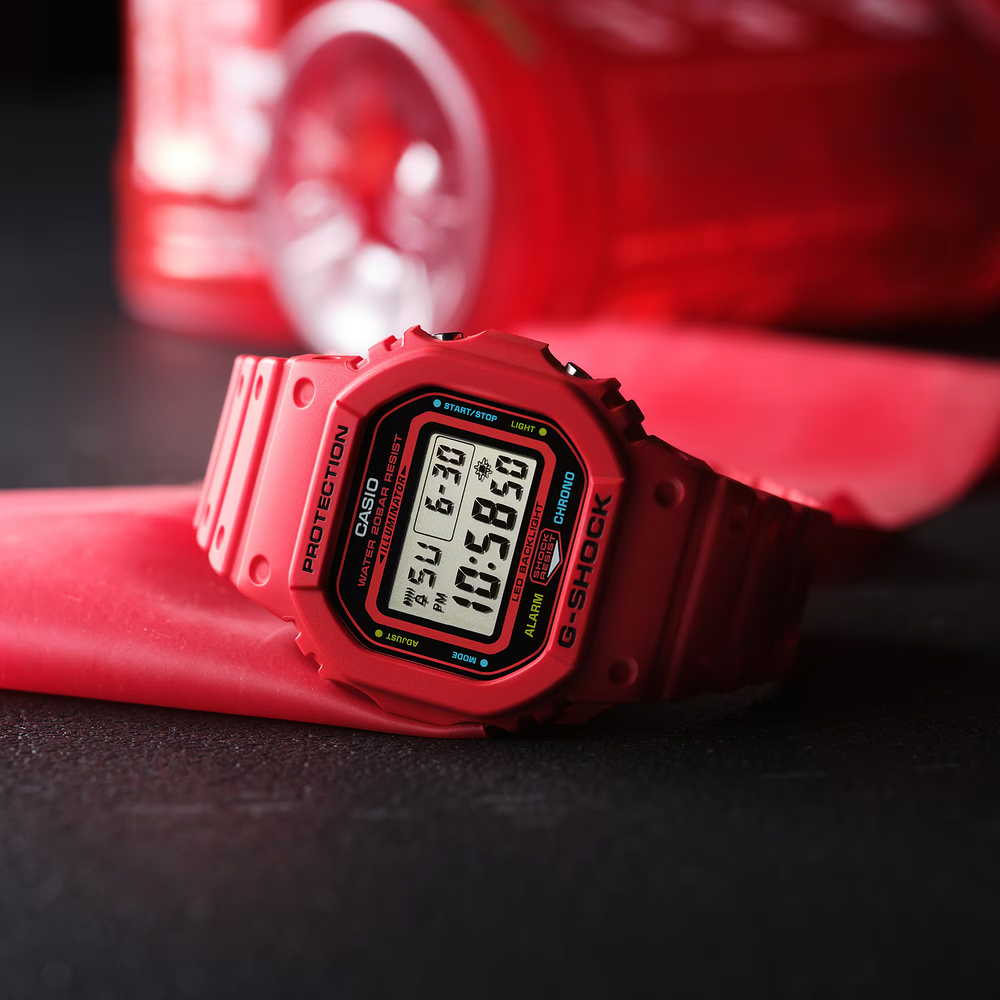 G-Shock DW5600EP-4 Digital High Energy Red Square – Arizona Fine Time G-Shock DW5600EP-4 Digital High Energy Red Square – Arizona Fine Time