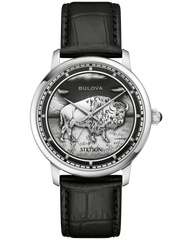 Bulova 96A333 Stetson Bison Silver 160th Anniversary Dial Automatic