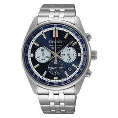 Seiko Essentials SSB427 Blue Dial Chronograph Stainless Steel Quartz