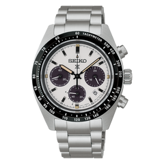 Seiko Prospex SSC961 Speedtimer Panda Solar Chronograph 39mm White