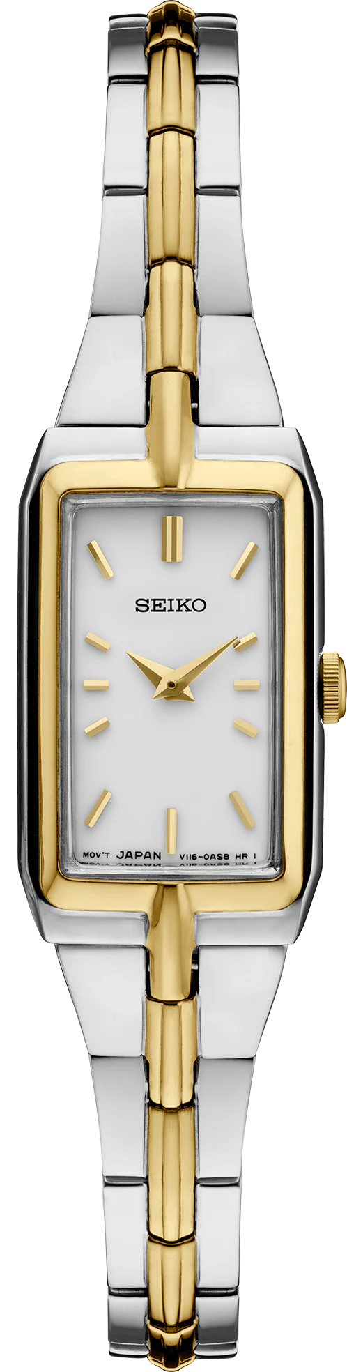 Seiko Essentials SWR044 Elegant White Dial Two Tone Ladies Quartz