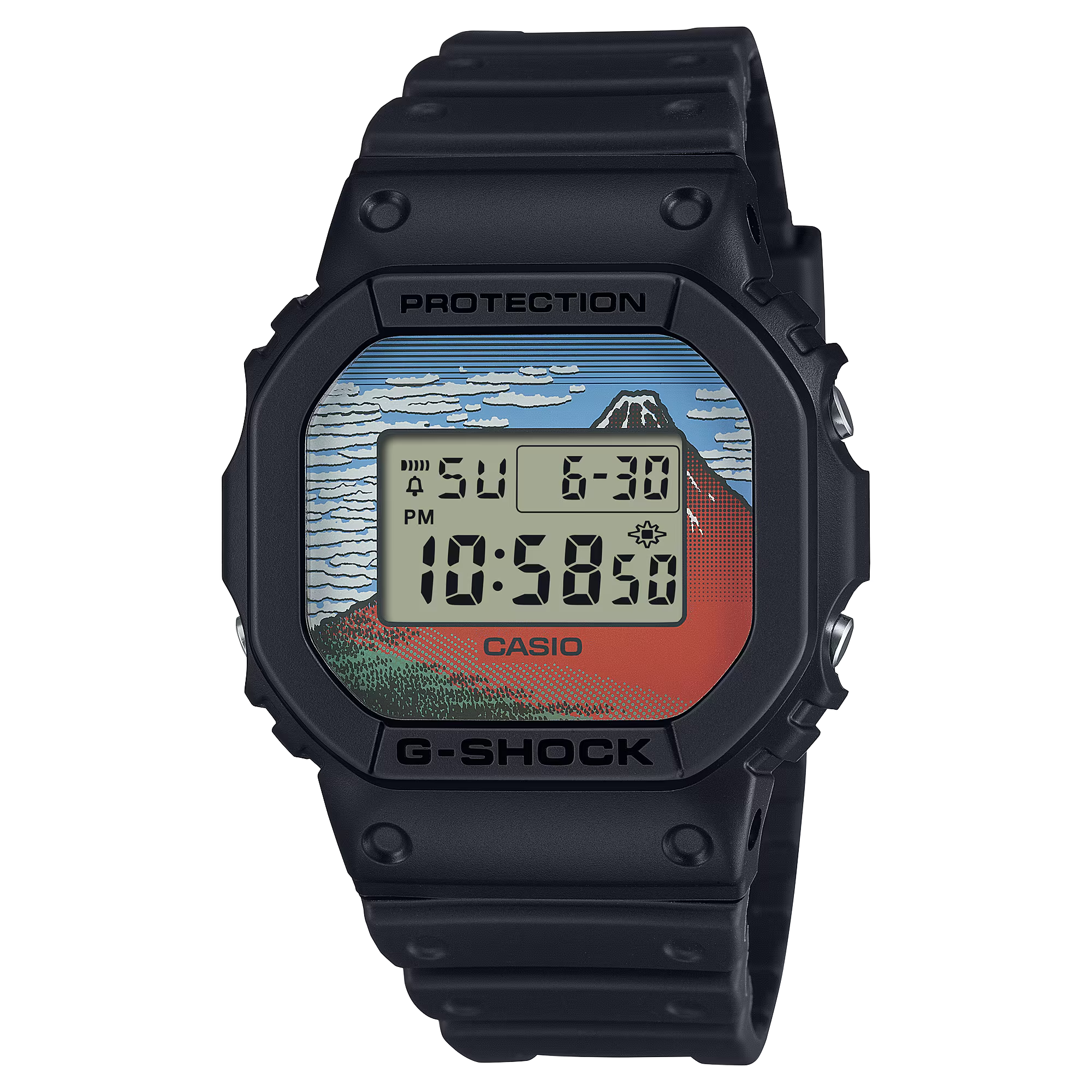 G-Shock DW5600KHG25-1 Edo Ukiyo-E Mt. Fuji Digital Square