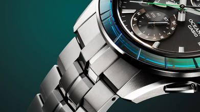 Casio OCWS7000SG1A Oceanus Manta 20th Anniversary Edo-Kiriko Hand Cut Sapphires