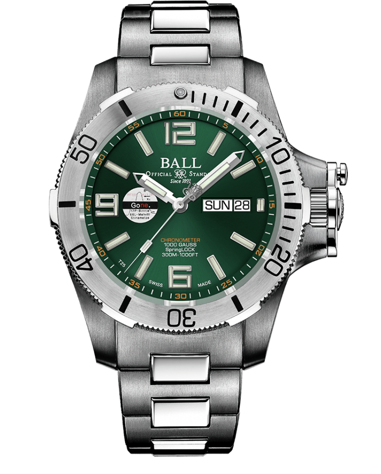 Ball DM2276A-S5CJ-GR Engineer Hydrocarbon Spacemaster II Green Dial Automatic