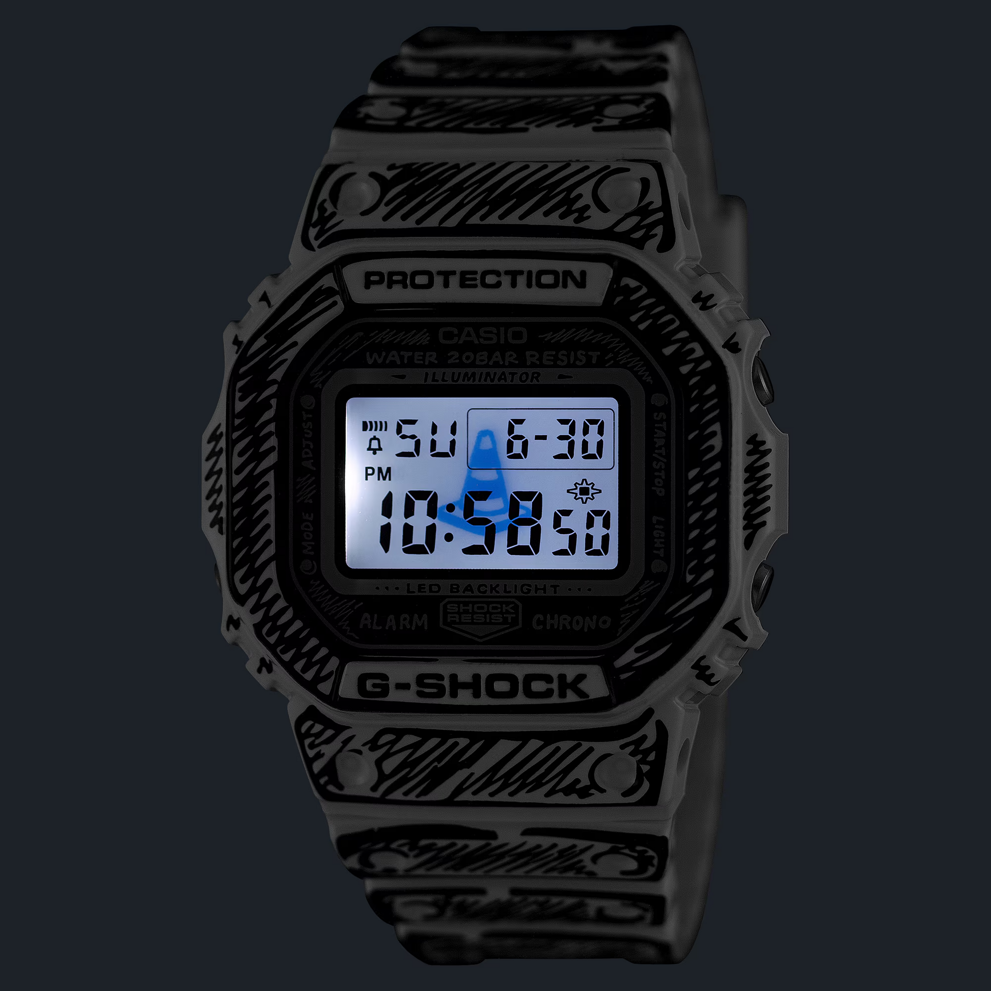 G-Shock DW5600JV-7 Joshua Vides Collaboration Digital Square Resin