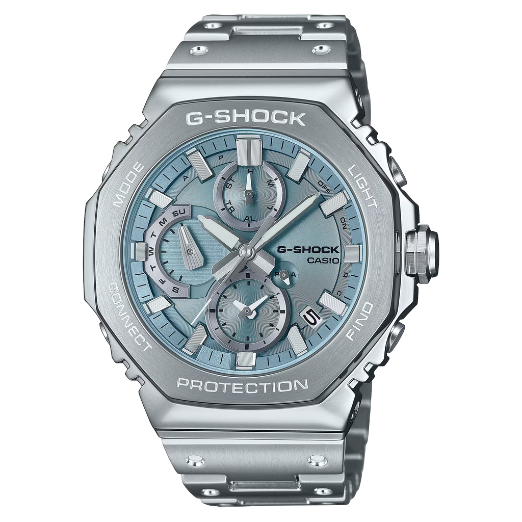G Shock GMCB2100AD2A Full Metal Analog Dual Chronograph Tiffany Blue