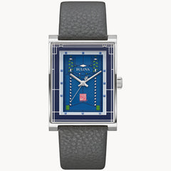 Bulova 96A287 Frank Lloyd Wright Robie House Blue Dial Quartz