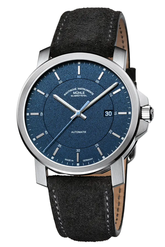 Muhle Glashutte M1-25-72-LB-V 29er Casual Navy Blue Leather Strap Automatic