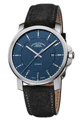 Muhle Glashutte M1-25-72-LB-V 29er Casual Navy Blue Leather Strap Automatic