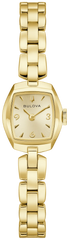 Bulova 97L201 Goddess of Time Jackie 18mm Gold Tone Ladies Watch