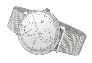 Junghans 27/4492.46 max bill Regulator Silver Dial Milanaise Bracelet