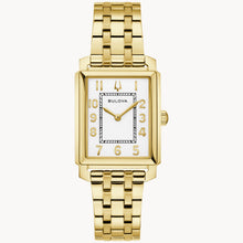 Bulova 97L186 Sutton White Dial Gold Tone Ladies Watch Quartz