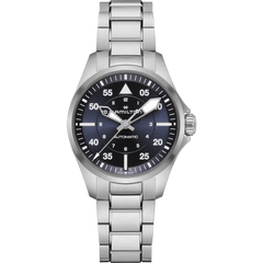 Hamilton H76215140 Khaki Aviation Pilot Auto 36mm Blue Dial Stainless