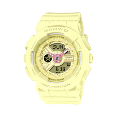 G-Shock BA110AH-9A BABY-G Soft Pastel Colors Yellow Ana-Digi Ladies