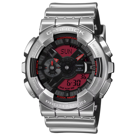 G-Shock GM110YRA-8A Fine Metallic Analog-Digital Bold Red Touch