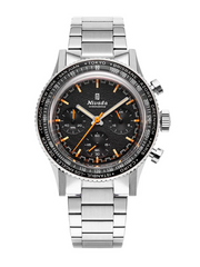 Nivada Grenchen 87042Q20 Chronoking Mecaquartz Inter Bezel Stainless Steel Chronograph