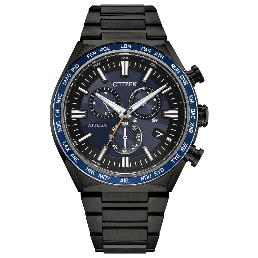 Citizen CB5967-66L Attesa Atomic Timekeeping Super Titanium Blue Dial