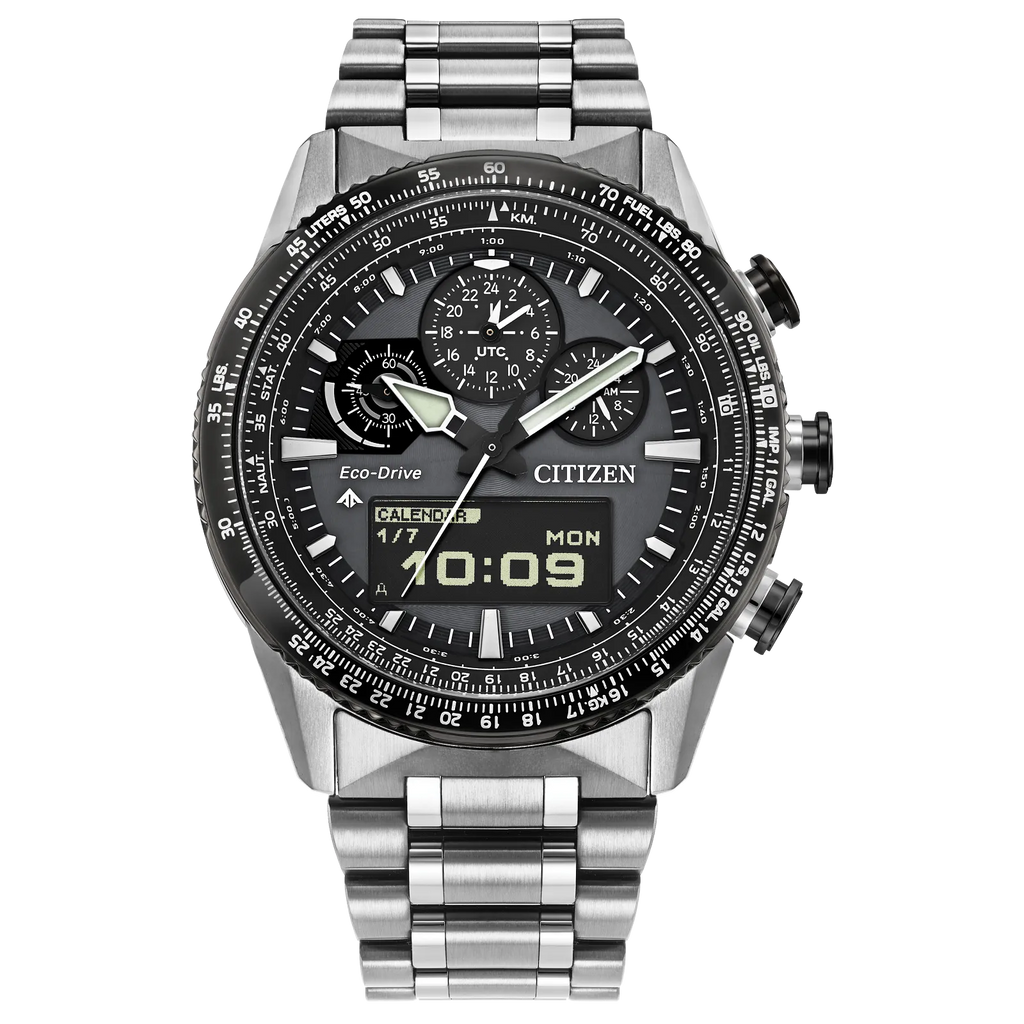 Citizen JV2006-55H Promaster Skyhawk U830 Gray Dial Stainless Steel Eco-Drive