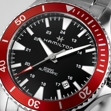 Hamilton H82405130 Khaki Navy Scuba Auto Black Dial Red Bezel 40mm