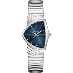 Hamilton H24411142 Ventura Quartz Blue Suede Shoes Sunburst Dial