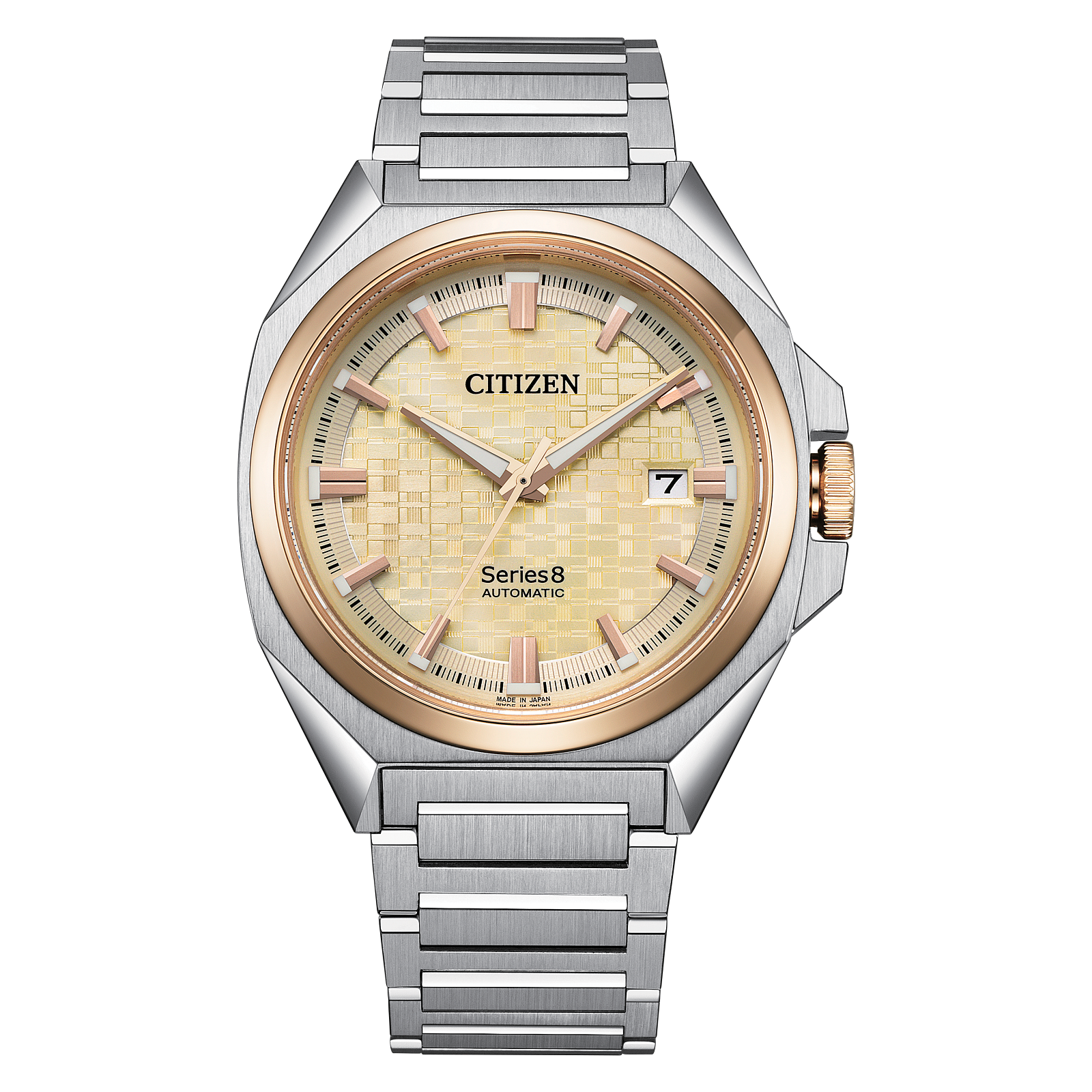 Citizen NB6059-57P Series8 831 Champagne Textured Dial Automatic Exclusive