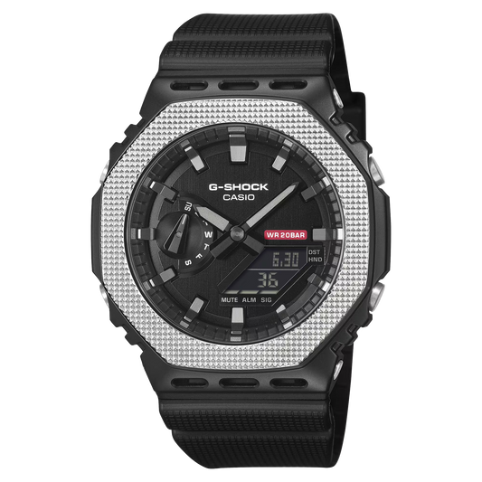 G-Shock GM2100BM-1A Industrial Design Black Ion Ana-Digi