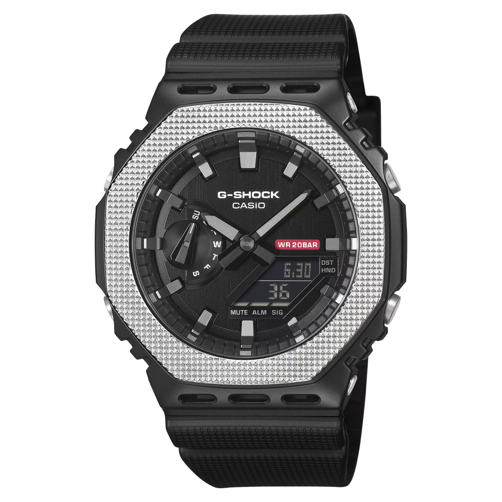 G-Shock GM2100BM-1A Industrial Design Black Ion Ana-Digi