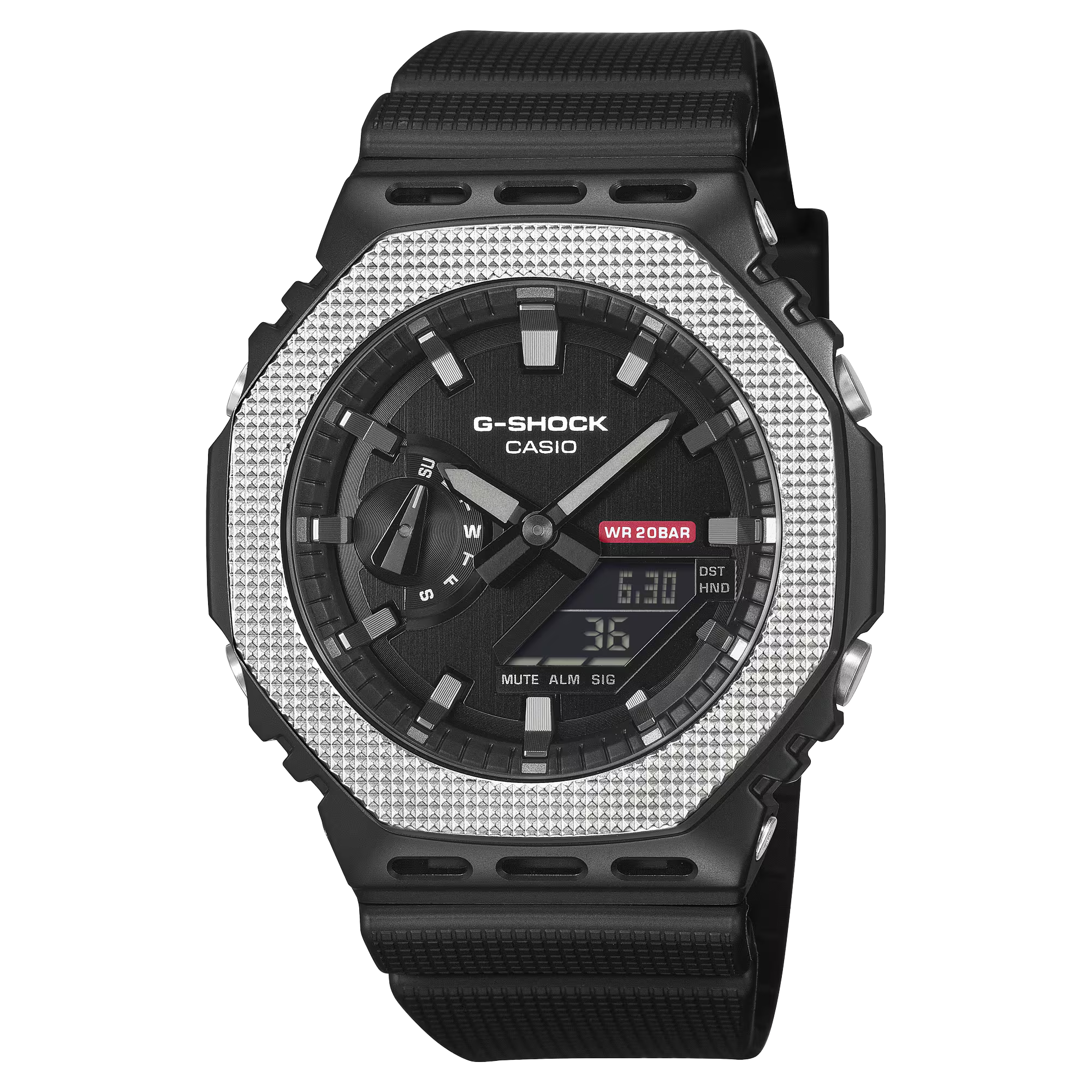 G-Shock GM2100BM-1A Industrial Design Black Ion Ana-Digi