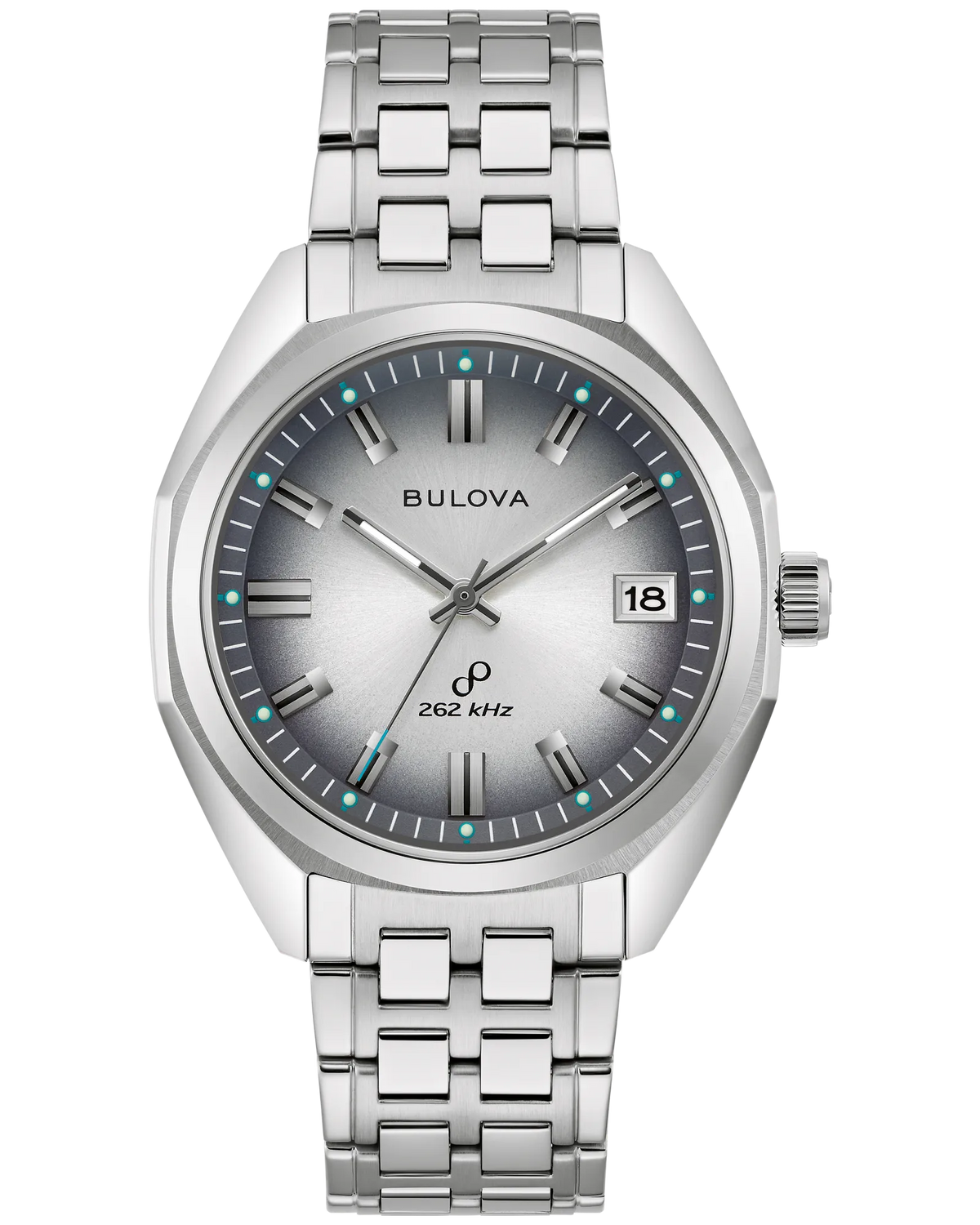 Bulova 96B472 Jet Star Grey Fume Dial 262kHz 40mm Stainless Steel