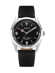 Nivada Grenchen 32032A17 Super Antarctic 3.6.9 Black Automatic Leather