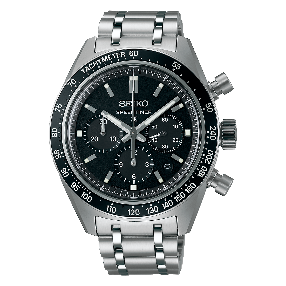 Seiko Prospex SRQ055 Speedtimer Automatic Chronograph Black Dial