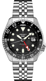 Seiko 5 Sports SSK001 GMT Series Automatic Black Dial // Pre-Owned