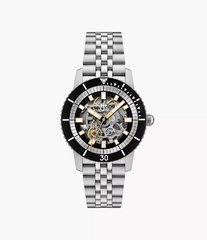 Zodiac ZO9319 Compression Diver Stainless Steel Skeleton Dial Gold