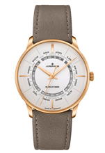 Junghans 27/5012.01 Meister Worldtimer 24 Zone White Dial Gold Tone Automatic