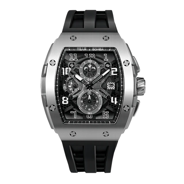 Tsar Bomba TB8211Q-01 Elemental Quartz Watch Black