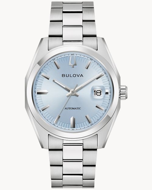 Bulova 96B469 Surveyor Light Blue Sunburst Dial Automatic Stainless Steel