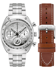 Bulova 96K118 SHELBY Racer Chronograph Limited Edition Chrome