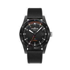 Fortis F4220030 Flieger F-41 Werk 7 Mission Black Hybrid Strap Automatic Limited Edition