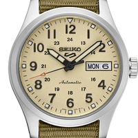 Seiko 5 Sports SRPJ83 Vintage Field Beige Automatic