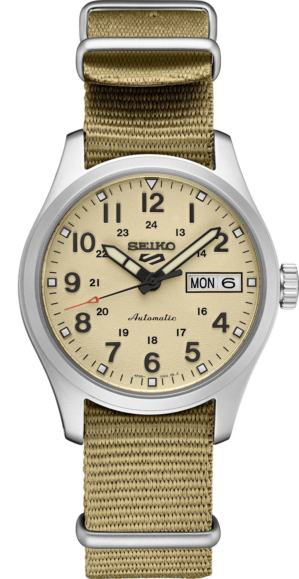 Seiko 5 Sports SRPJ83 Vintage Field Beige Automatic