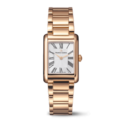 Maurice Lacroix FA1205-PVP02-110-1 Fiaba Square Sunray Silver Dial Rose Gold PVD Ladies Quartz