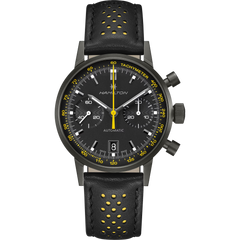 Hamilton H38446731 American Classic Intra-Matic Auto Chrono Yellow