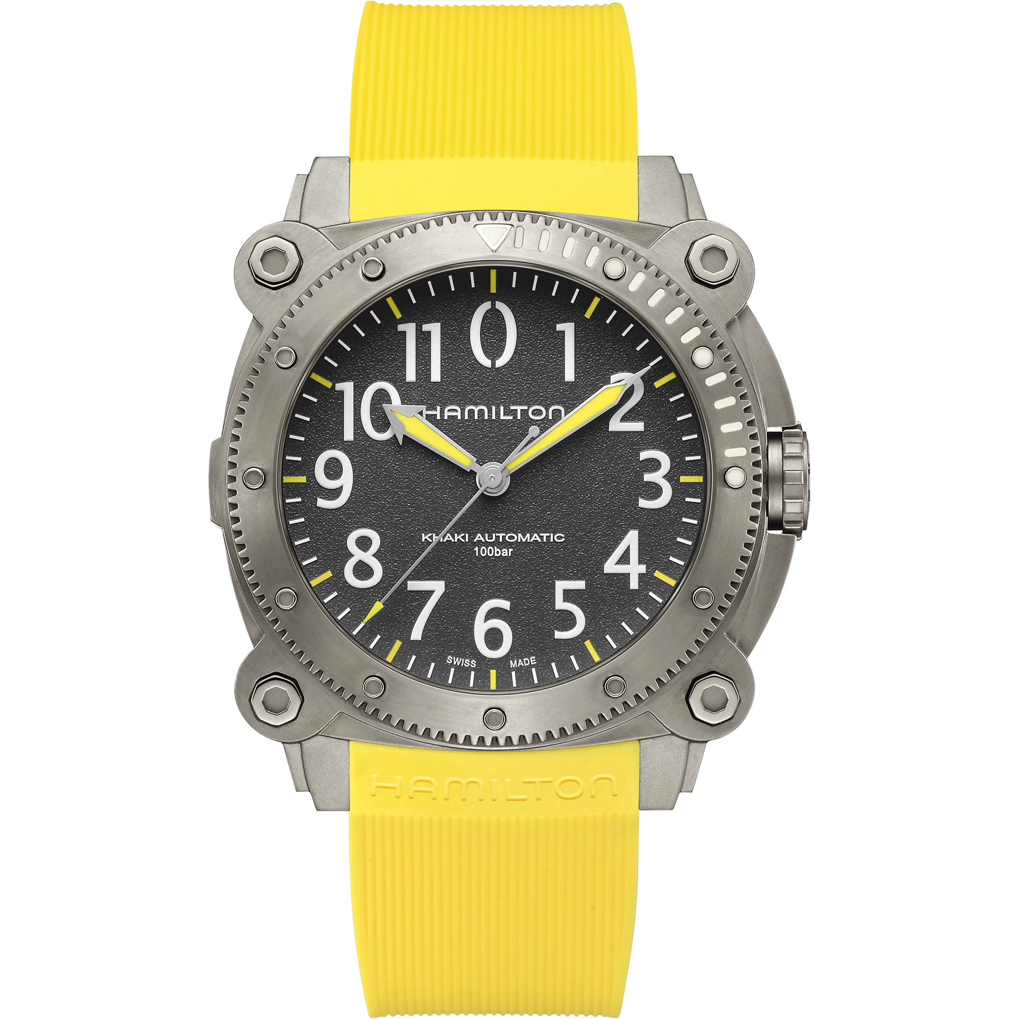 Hamilton H78535380 Khaki Navy BELOWZERO Auto Titanium 46mm