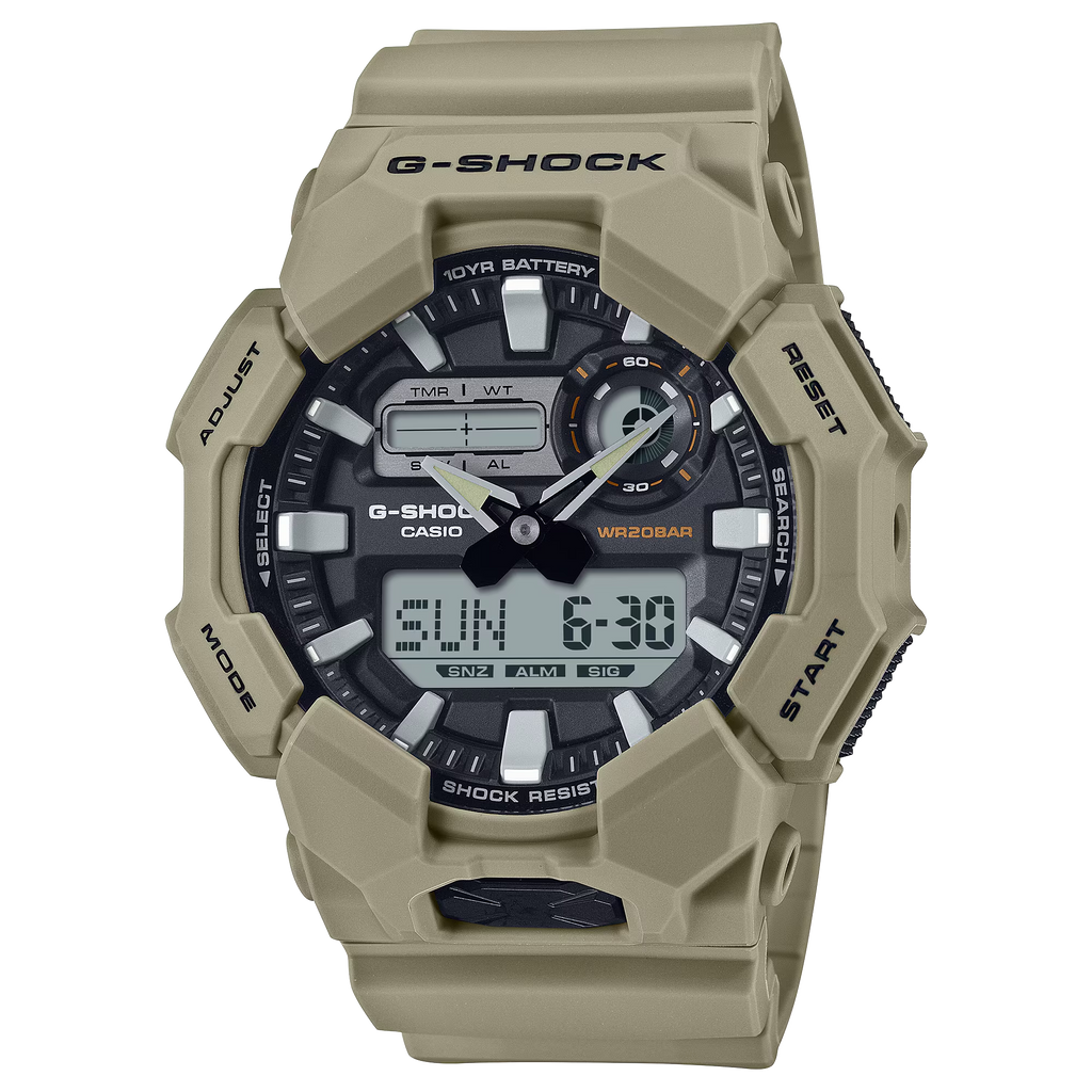 G-Shock GA010-5A Analog-Digital 10 Year High Brightness Green Resin