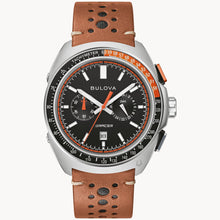 Bulova 98B427 Racer Chronograph Black Dial Orange Accents