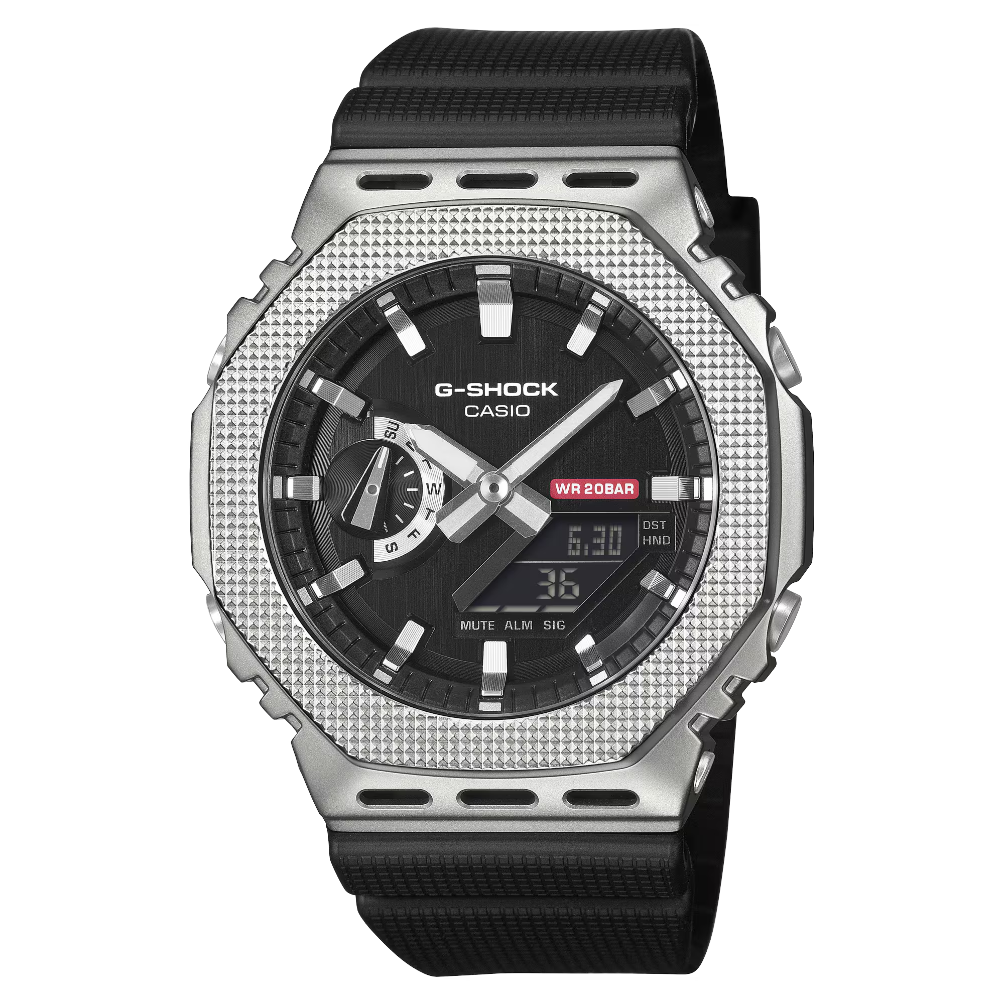 G-Shock GM2100M-1A Industrial Design Silver Ion Ana-Digi